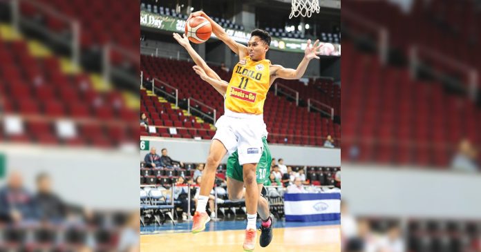 Amistads/TEJ Builders’ Jemar Cepriano spearheads his team’s victory over Oton, 103-69, in the 1st Pintados de Pasi Invitational Open Basketball Tournament at the City of Passi Arena on Saturday. NBTC FILE PHOTO