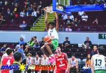 Filipino-American Jalen Green converts an alley-oop dunk during a Chooks-to-Go National Basketball Training Center National Finals match in the country. A five-star recruit, Green decided to forego college ball to play in the National Basketball Association G-League. NBTC