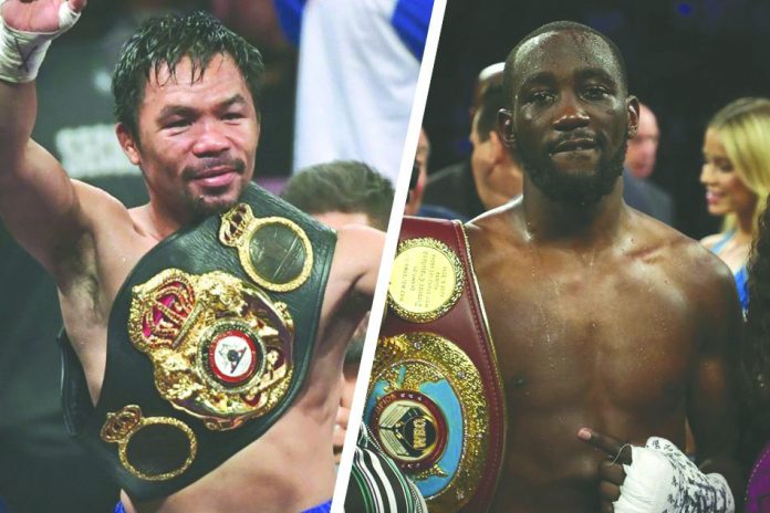 Will there be a showdown between Manny Pacquiao and the undefeated Terence Crawford? Due to the coronavirus disease 2019 pandemic, the “tentative talks” about putting two of boxing’s greatest icons in the ring were halted. GETTY IMAGES/AFP