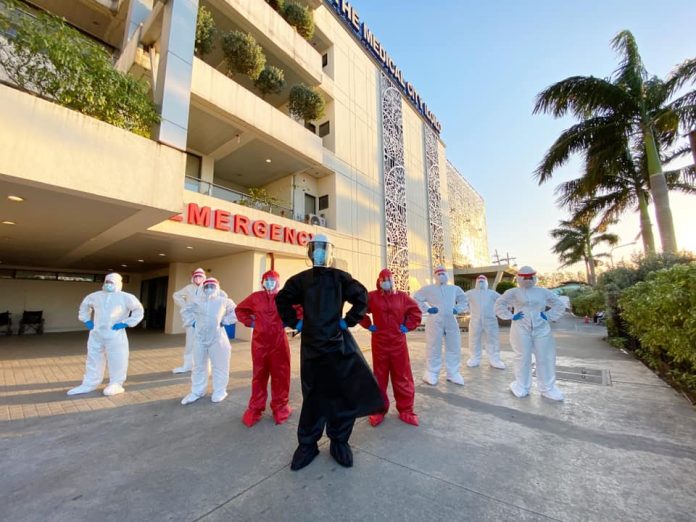 Frontliners of The Medical City Iloilo in Molo district clad in their Star Wars themed PPE. “MAY THE FORCE BE WITH US!!! Within this hospital are the BRAVEST and KINDEST people you will ever meet,” wrote Adrian Pe in a Facebook post. PHOTO COURTESY OF ADRIAN PE