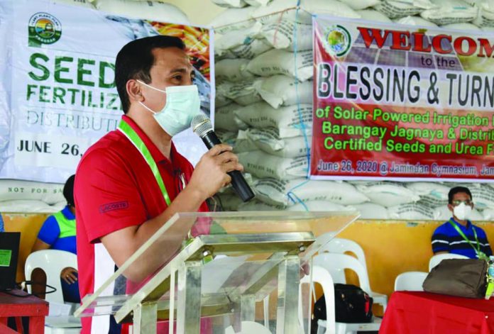 “During this time of pandemic, farmers are very important because you are the ones who are feeding us” says Capiz Gov. Esteban Contreras on June 26. DEPARTMENT OF AGRICULTURE-WESTERN VISAYAS