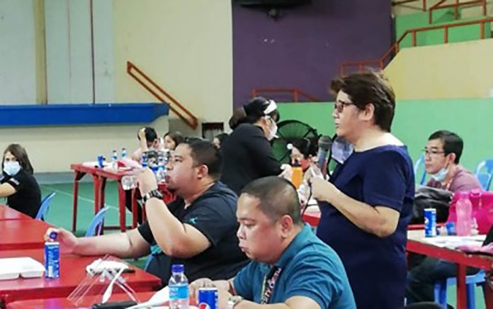 Department of Education in Antique superintendent Felisa Beriong briefs the provincial Inter-Agency Task Force (IATF) on their preparations for the opening of schools during the IATF meeting last week. Beriong said Tuesday they are now ready for the start of school year 2020-2021 on Aug. 24. PNA