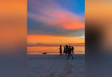 The sea-sand-sunset trio of Boracay island in Aklan taken last May 1, 2020. PHOTO BY JOHN HERMRIS PELAYO