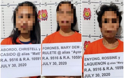 The three suspected leaders of the Communist Party of the Philippines-New People’s Army who were arrested by military and police troops in Barangay Minapasuk in Calatrava, Negros Occidental on July 30. They have been placed in the custody of the Calatrava municipal police station. 79TH INFANTRY BATTALION, PHILIPPINE ARMY