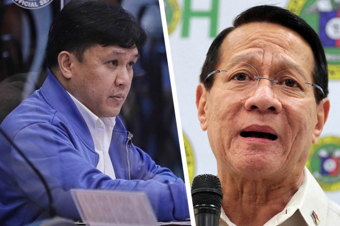 Former Philippine Health Insurance Corp. anti-fraud officer Thorrsson Montes Keith tags Health (DOH) secretary Francisco Duque III as the “godfather of mafia” in the state insurer. Duque denied the allegations and described these as “absolutely malicious” and “without basis.” PCOO/SENATE PRIB