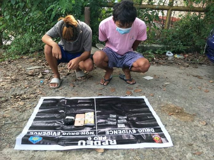 Six sachets of suspected shabu was seized from two individuals in an entrapment operation in Barangay Our Lady of Lourdes, Jaro, Iloilo City on Aug. 23. IAN PAUL CORDERO