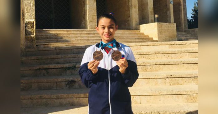 JamieHannah Agaloos took home gold in an online poomsae tournament recently. PHOTO COURTESY OF JAMIEHANNAH AGALOOS