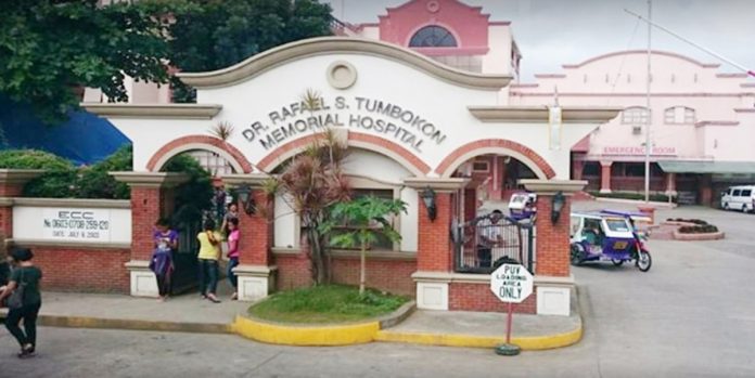 Photo shows the entrance of Dr. Rafael S. Tumbokon Memorial Hospital in Kalibo, Aklan. The hospital’s molecular laboratory is temporarily closed due to confirmed cases of coronavirus disease 2019 (COVID-19). WEBBLINE