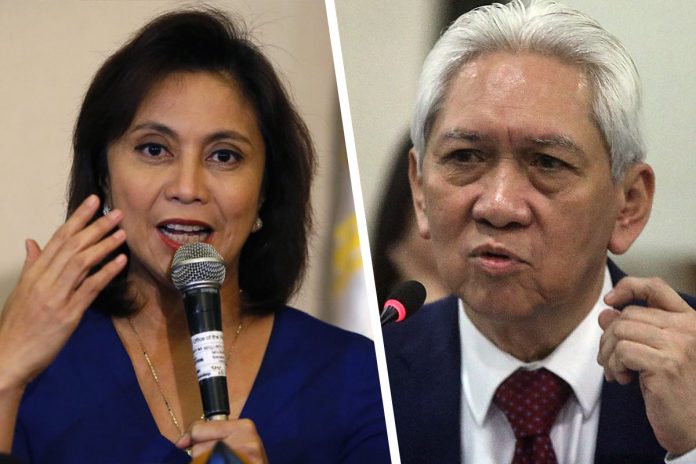 For Vice President Leni Robredo, the recent directive of Ombudsman Samuel Martires would only send a “wrong signal” for the corrupt officials to hide their accumulated wealth regardless of their salaries. BULLIT MARQUEZ/AP (Leni); Darren Langit/Rappler (Martires)