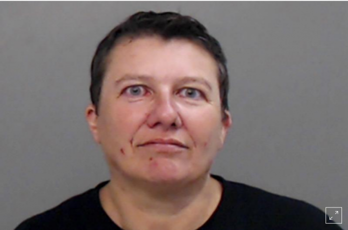 Pascale Ferrier appears in a jail booking photograph taken after her arrest by the Mission Police Department in Mission, Texas, U.S. HIDALGO COUNTY SHERIFF’S OFFICE/HANDOUT VIA REUTERS