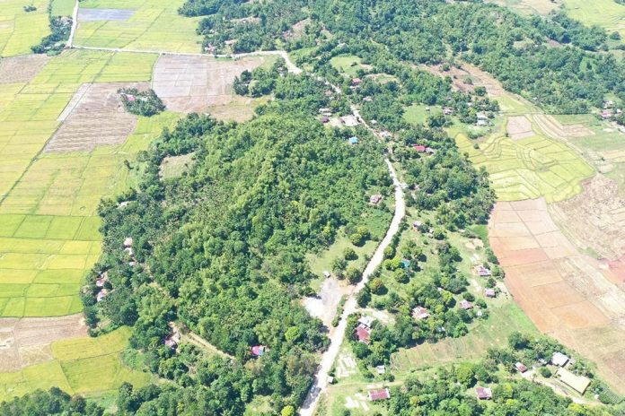 The 1.32-kilometer access road (phase 1) leading to Manlud Falls in Brgy. Sto. Rosario, Ajuy, Iloilo. Photo courtesy of DPWH, Iloilo 3rd DEO.