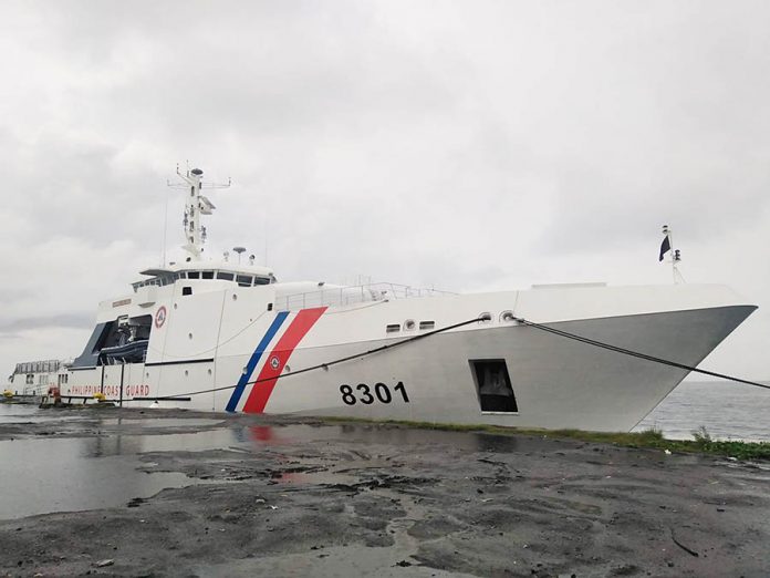 BRP Gabriela Silang, the Philippine Coast Guard’s largest and newest naval asset, docks at the Bacolod Real Estate Development Corp. port in Bacolod City. PCG-NEGROS OCCIDENTAL