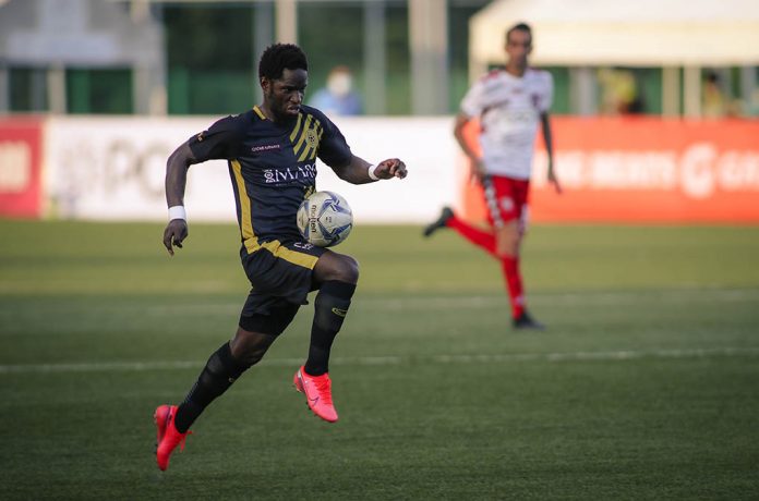 Robert Lopez Mendy had his hat tricks for the defending champions United City FC. JANB DAYRIT/PFL