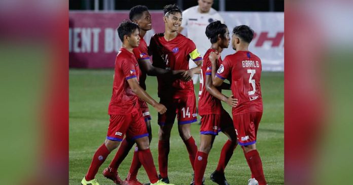 Jarvey Gayoso and Azkals Developmental Team ended their 2020 Philippines Football League campaign with a 2-0 triumph over Stallion Laguna FC. AZKALS DEVELOPMENTAL TEAM