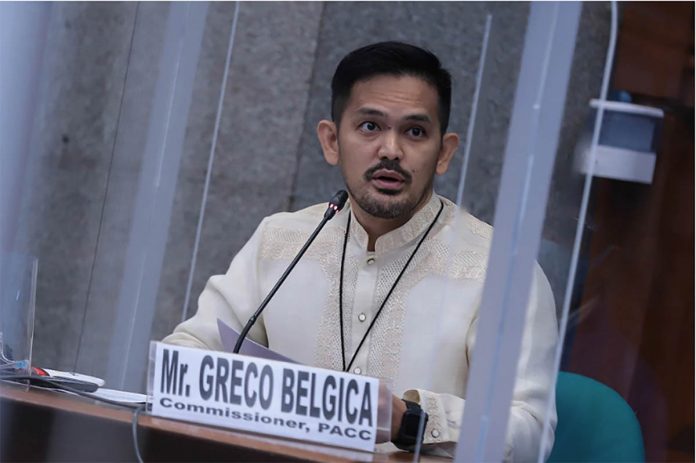 “Ang heads up ko lang, hindi pa tapos. We will formally investigate; do this properly, correctly, professionally, na walang diinan, walang sisiraan. ‘Yung totoo lang,” warns PACC commissioner Greco Belgica. HENZBERG AUSTRIA, SENATE PRIB/FILE