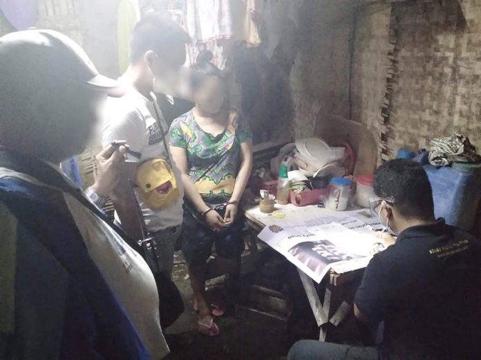 Antidrug operatives conduct an inventory of suspected illegal drugs seized in an entrapment operation in Barangay Singcang-Airport, Bacolod City on Dec. 8. BCPO