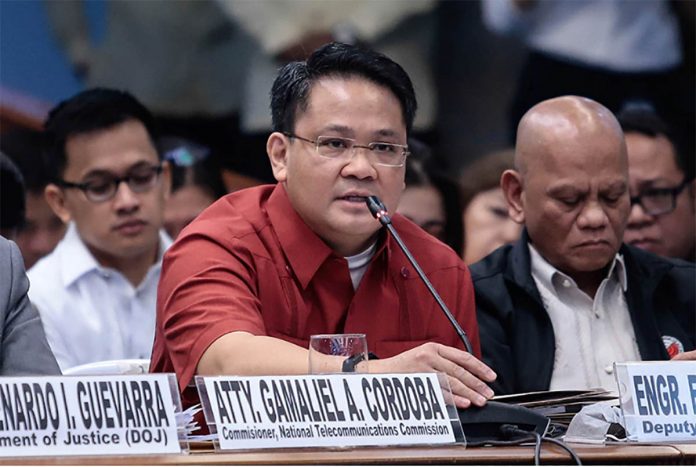 NTC Commissioner Gamaliel Cordoba says President Rodrigo Duterte’s “political will” and close cooperation among different government agencies can be credited for an increase in the issuance of construction permits to telecommunication companies. HENZBERG AUSTRIA/SENATE PRIB