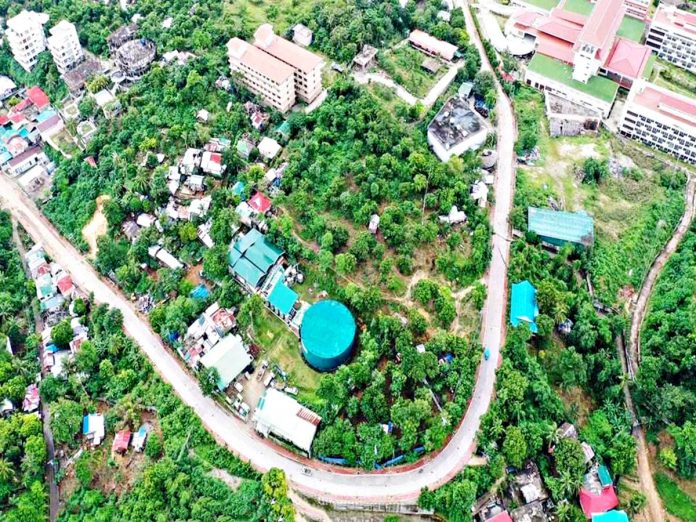 This is an aerial view of a portion of the Boracay Circumferential Road. Better roads will make Boracay more appealing to tourists and more beneficial to islanders. DPWH-6 PHOTO