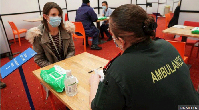 The Center for Life in Newcastle is one of seven mass vaccination centers opening to the public. PA MEDIA