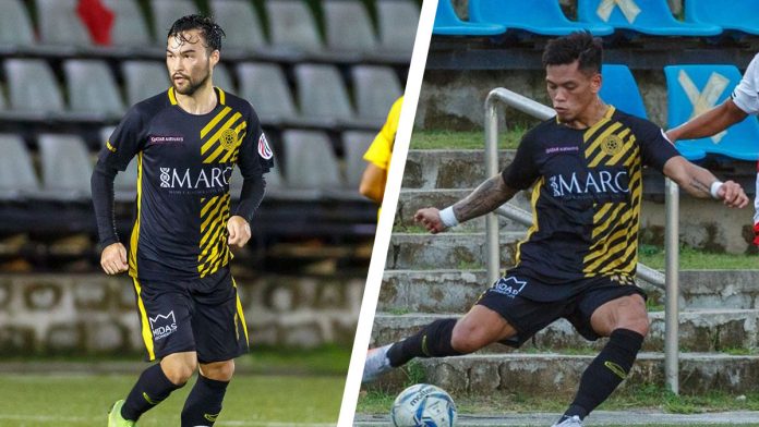 United City Football Club key players Manny Ott (left) and Jose Elmer Porteria are set to leave their team ahead of the 2021 AFC Cup stint. FACEBOOK PHOTOS