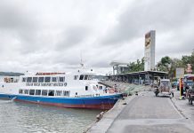 A modern motorboat waits for passengers bound for Guimaras at the Iloilo Ferry Terminal-Parola in Iloilo City. IAN PAUL CORDERO/PN