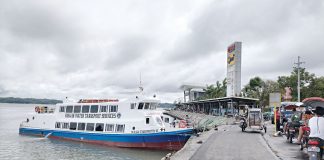 A modern motorboat waits for passengers bound for Guimaras at the Iloilo Ferry Terminal-Parola in Iloilo City. IAN PAUL CORDERO/PN