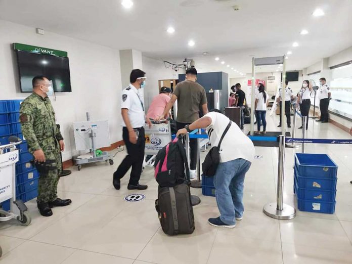 Coronavirus-related restrictions are not affecting people travelling via the Kalibo International Airport, says airport manager Engineer Eusebio Monserate Jr. PHOTO BY KALIBO 6TH AVSEU