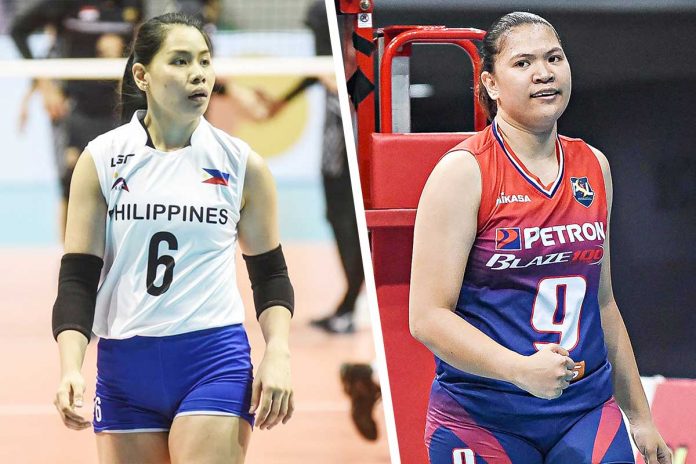 Petro Gazz Angels have completed their massive roster overhaul ahead of the 2021 PVL after signing up volleybelles Frances Xinia Molina (left) and Mary Remy Palma. CONTRIBUTED PHOTOS