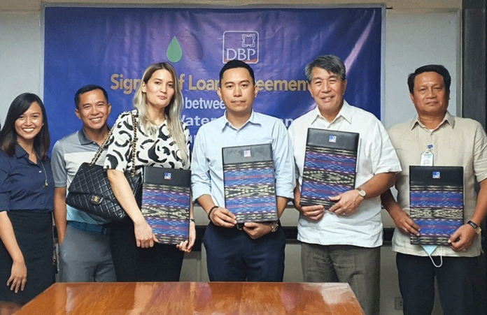 Present during the signing of the loan agreement were (from left) AWC Chief Financial Officer Kimberley C. Mira; AWC Director Efrain Pedregosa; AWC Executive Vice President Elizabeth Frances B. Abejo; AWC Chief Executive Officer/ President Gabino M. Abejo, Jr.; DBP President and Chief Executive Officer Emmanuel G. Herbosa; and DBP Senior Vice President Sisinio S. Narisma.