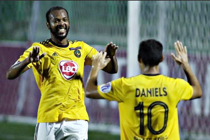 Carlyle Mitchell (left) and Kenshiro Daniels (right) are among the holdovers of Kaya Futbol Club-Iloilo from the Philippines Football League 2020 season. PFL PHOTO