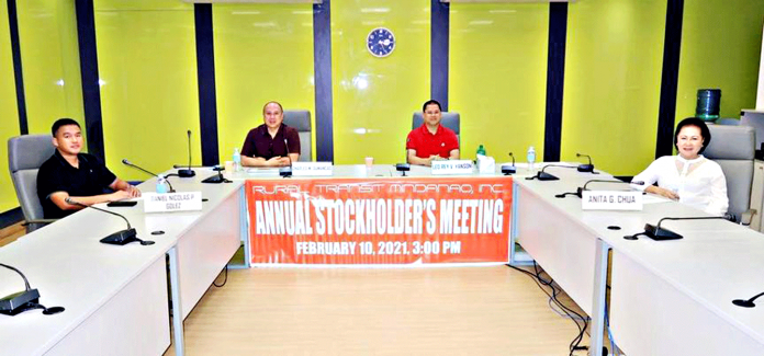 Rural Transit Mindanao, Inc. (RTMI) annual stockholders’ meeting on Feb. 10. Leo Rey Yanson was re-appointed as chairman of the board and president of RTMI. RURAL TRANSIT MINDANAO, INC