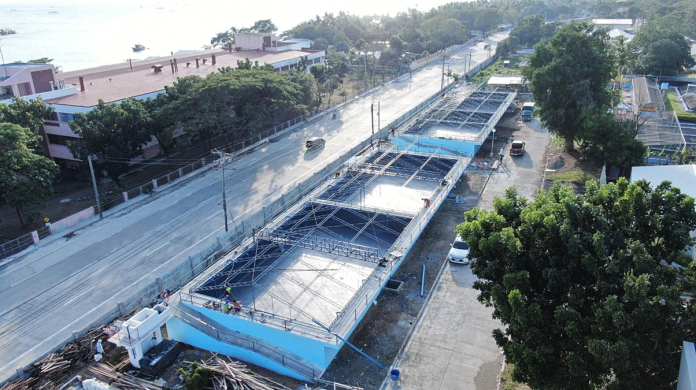 vMilkfish broodstock tanks in the Southeast Asian Fisheries Development Center, Aquaculture Department in Tigbauan, Iloilo are being constructed to help augment the supply of milkfish seeds in the Philippines. JF ALDON