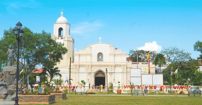 The St. John the Baptist Cathedral in Kalibo, Aklan may be temporarily used as vaccination site for coronavirus disease, a councilor of Kalibo suggested, because it has ample space to accommodate lots of people without sacrificing physical distance. PHOTO FROM MAPIO.NET