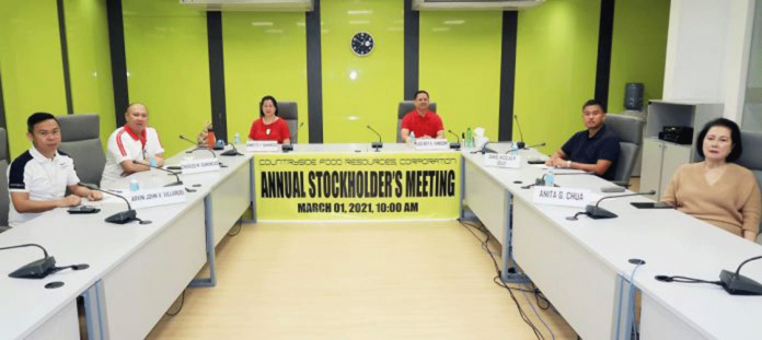 The Countryside Food Resources Corporation holds annual stockholders meeting on March 1, 2021 at its principal office in Barangay Mansilingan, Bacolod City.