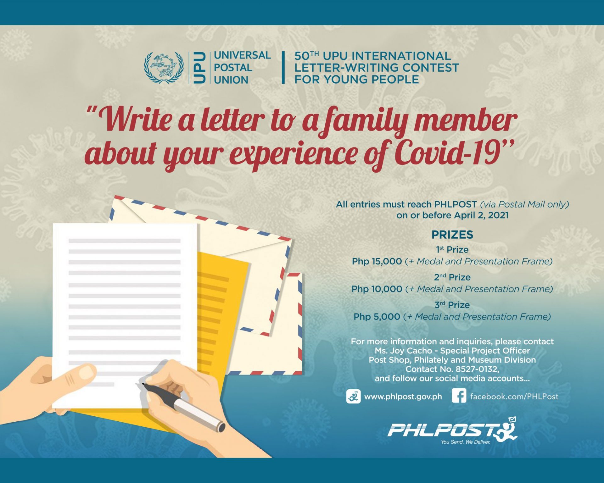 PHLPost launches 50th UPU Int’l letter writing contest for young people