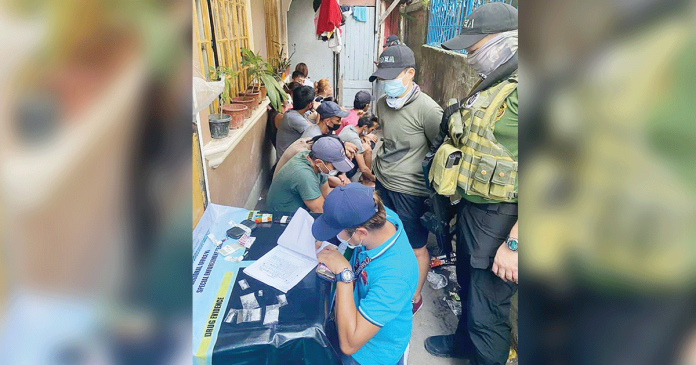 Twelve persons were arrested in an entrapment operation in Barangay 27, Bacolod City on March 25. PDEA REGIONAL OFFICE 6