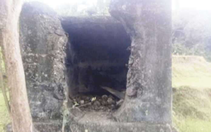 This is what remains of a World War 2 armory of the Japanese Imperial Army in Barangay Bongbongan I, Sibalom, Antique. PHOTO COURTESY OF OFFICE OF VICE GOVERNOR EDGAR DENOSTA