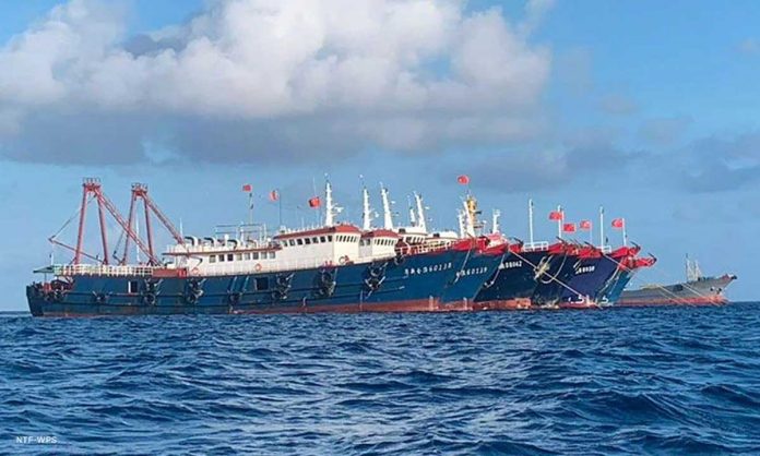 A total of 40 maritime vessels belonging to China remain at the Julian Felipe Reef in the West Philippine Sea. On Monday, the Department of Foreign Affairs summoned Chinese Ambassador Huang Xilian to express “utmost displeasure” over the “illegal lingering presence” of the ships there. NTF-WPS