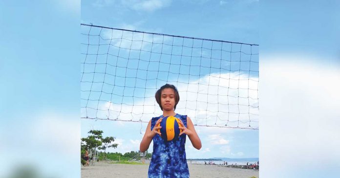 The 5-foot-7 Maria Megan Gumban of Pavia, Iloilo is now part of the University of Santo Tomas Golden Tigresses. MARIA MEGAN GUMBAN/FACEBOOK