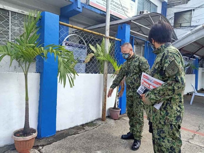 Police Colonel Uldarico Garbanzos, director of the Iloilo City Police Office (ICPO), conducts “surprise” inspection to the six police stations in the metro. Garbanzos assessed the police stations’ readiness to respond to peace and order concerns, orderliness and how they received public concerns – the focus of new Philippine National Police chief, Lieutenant General Guillermo Eleazar.