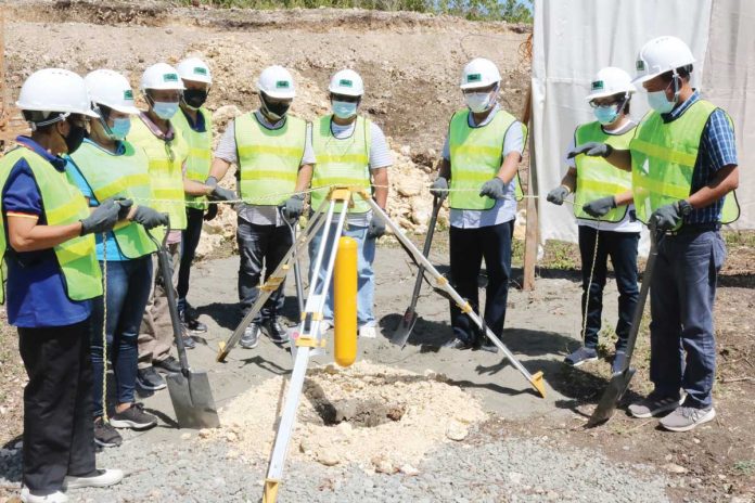 The groundbreaking ceremony for the construction of Isla de Guimaras Native Chicken Production and Marketing Enterprise’s main building, grow-out pens, and breeding houses for native chicken takes place in Barangay Mabini, Buenavista, Guimaras on Wednesday. OFFICE OF THE GOVERNOR-GUIMARAS