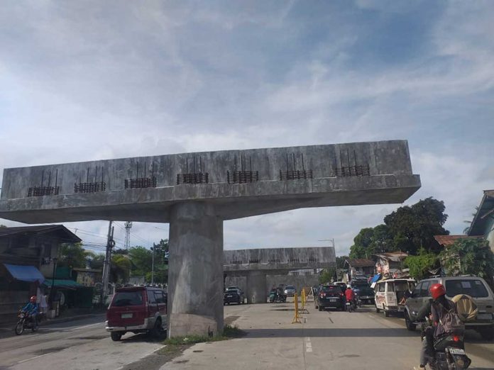 Roads parallel to this flyover being constructed in Barangay Ungka II, Pavia, Iloilo will be temporarily closing again next week, May 17 to 20. JAPHET FAJARDO/PN