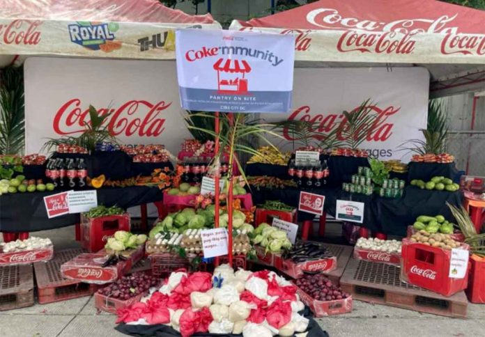 To mark their 109th anniversary in the Philippines, Coca-Cola installs community pantries inside their distribution centers and plants nationwide and distributed essential packs to people in the communities.