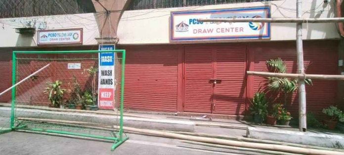 The Peryahan ng Bayan lottery outlet on Arroyo Street, Iloilo City has been shut down by the police. Its operations are illegal, according to a city councilor. CONTRIBUTED PHOTO