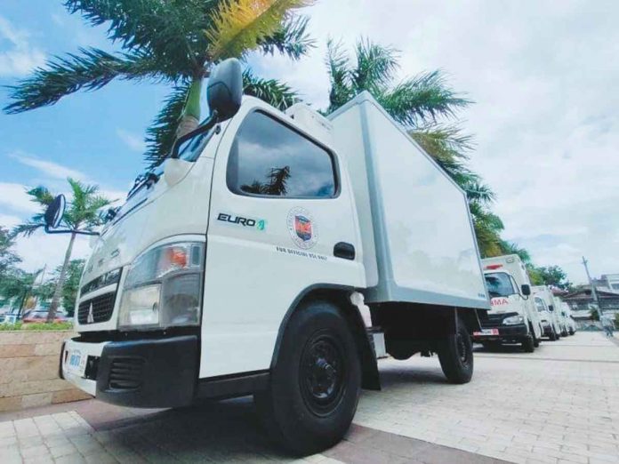 This is the P2.2-million refrigerated van procured by the provincial government of Iloilo. Vaccines for coronavirus disease 2019 would be stored here. PANAY NEWS PHOTO