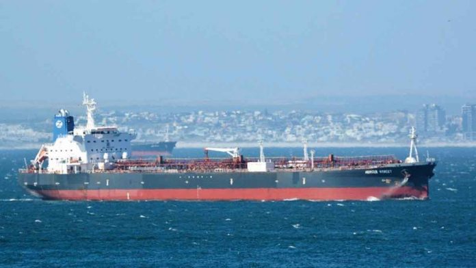 The Mercer Street was attacked off the coast of Oman on Thursday, and two on board were killed. JOHAN VICTOR VIA REUTERS