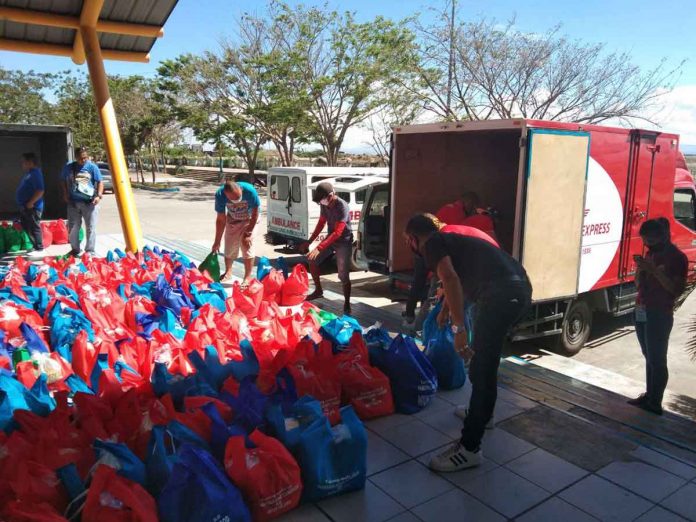 Employees of J&T Express share their bayanihan spirit with the rest of the country by mobilizing volunteers and donations for disaster and coronavirus disease 2019 relief operations.