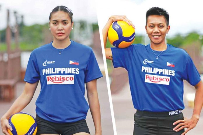 MARAÑO (left) , PALOMATA (right). VOLLEYBALL PHILIPPINES