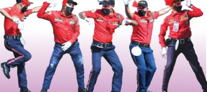 These dancing traffic enforcers show there’s life beyond the coronavirus pandemic.