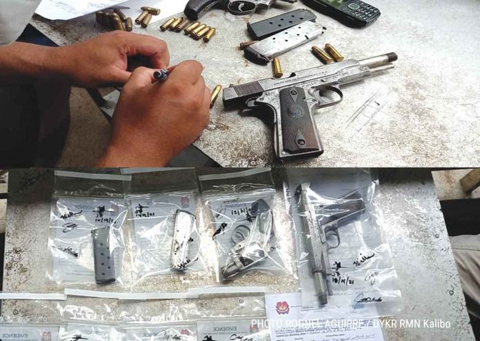 These are the guns and ammunition recovered from a house in Barangay Camanci Sur, Numancia, Aklan on Friday last week.